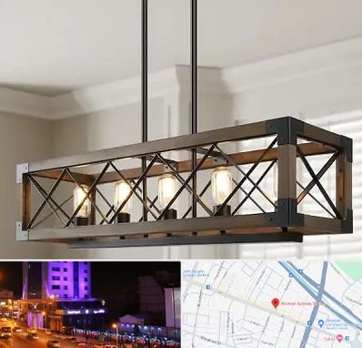 لوستر چوبی در آبرسان تبریز