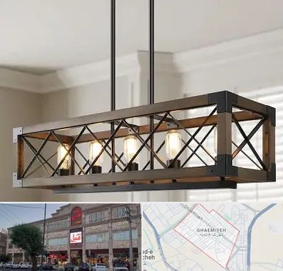 لوستر چوبی در قائمیه اسلامشهر