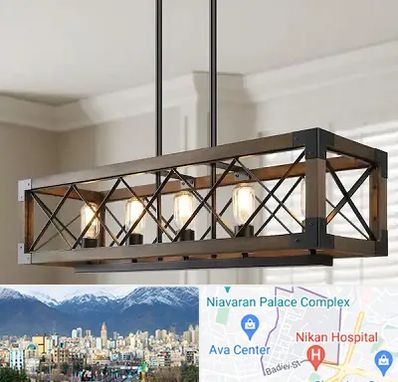 لوستر چوبی در آجودانیه 