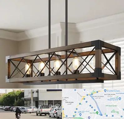 لوستر چوبی در قدوسی شرقی شیراز