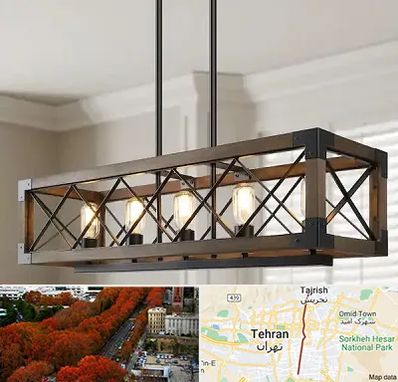 لوستر چوبی در ولیعصر 