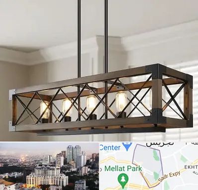 لوستر چوبی در الهیه 