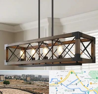 لوستر چوبی در کوی وحدت شیراز