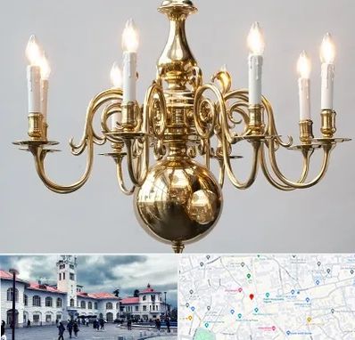 لوستر سنتی در میدان شهرداری رشت