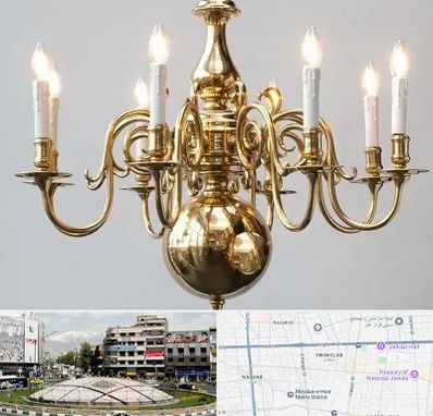 لوستر سنتی در مرکز تهران