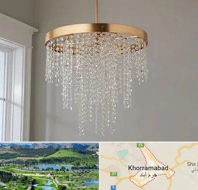 لوستر کریستالی در خرم آباد