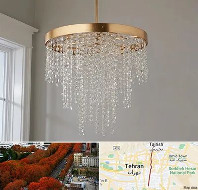 لوستر کریستالی در ولیعصر 