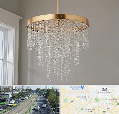 لوستر کریستالی در جنوب تهران 