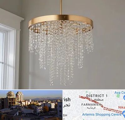 لوستر کریستالی در فرمانیه 