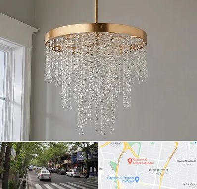 لوستر کریستالی در ظفر 