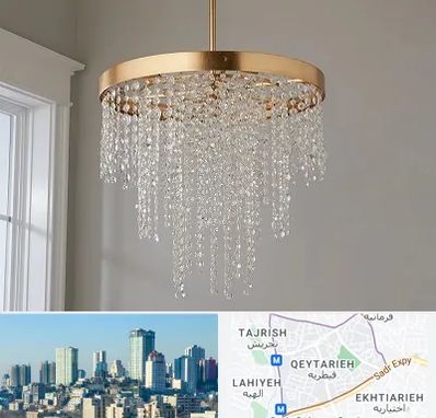 لوستر کریستالی در قیطریه 