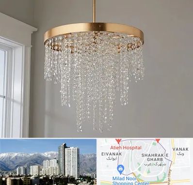 لوستر کریستالی در شهرک غرب 