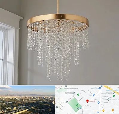 لوستر کریستالی در هنگام 