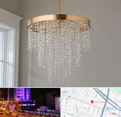 لوستر کریستالی در آبرسان تبریز