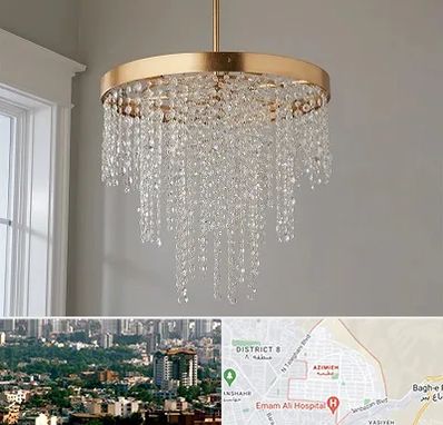 لوستر کریستالی در عظیمیه کرج 