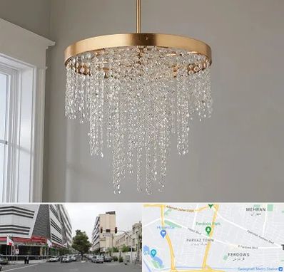 لوستر کریستالی در بلوار فردوس 