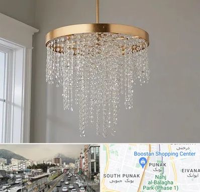 لوستر کریستالی در پونک 