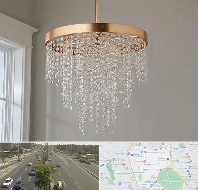 لوستر کریستالی در منطقه 17 تهران 