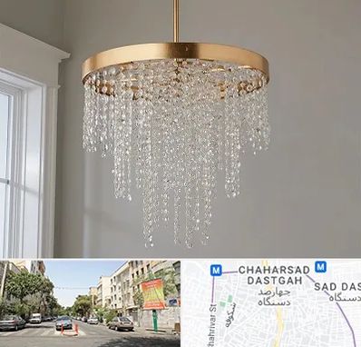 لوستر کریستالی در چهارصد دستگاه 