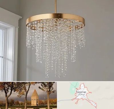 لوستر کریستالی در تویسرکان