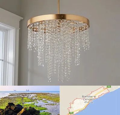 لوستر کریستالی در بندرلنگه