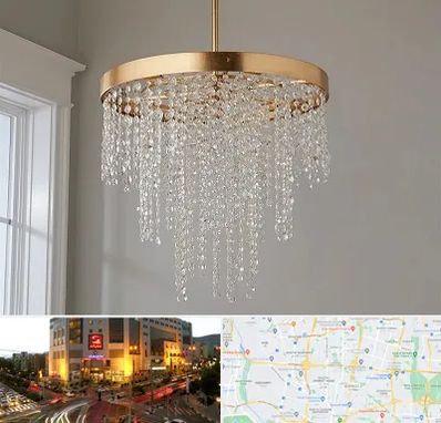 لوستر کریستالی در جنت آباد تهران 