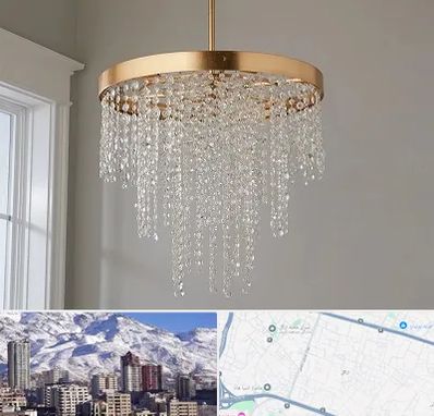 لوستر کریستالی در ازگل