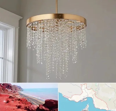لوستر کریستالی در هرمزگان