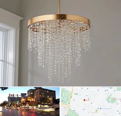 لوستر کریستالی در بلوار سجاد مشهد 