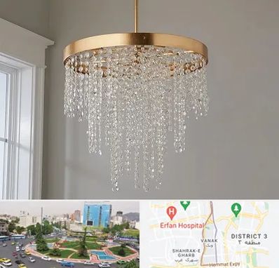 لوستر کریستالی در ونک 