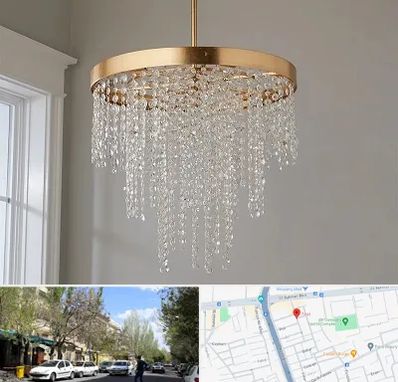 لوستر کریستالی در کوی فیروز تبریز