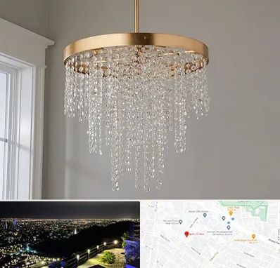 لوستر کریستالی در هفت تیر مشهد 