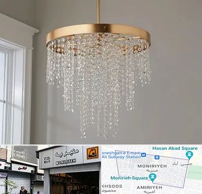لوستر کریستالی در منیریه 