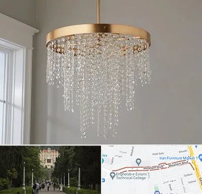 لوستر کریستالی در بلوار معلم رشت 