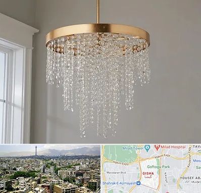 لوستر کریستالی در گیشا 
