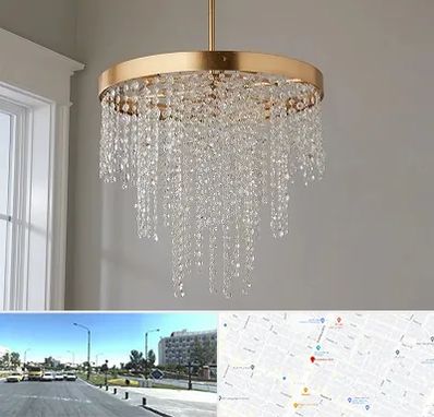 لوستر کریستالی در بلوار کلاهدوز مشهد 