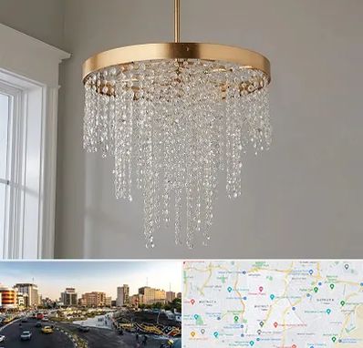 لوستر کریستالی در منطقه 7 تهران 