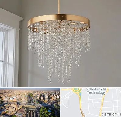 لوستر کریستالی در استاد معین 