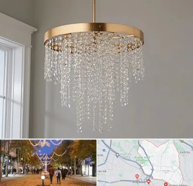 لوستر کریستالی در ولیعصر ارومیه