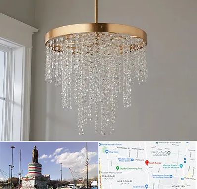 لوستر کریستالی در کارگر جنوبی 