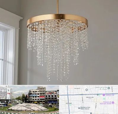 لوستر کریستالی در مرکز تهران