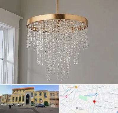 لوستر کریستالی در زنبیل آباد قم