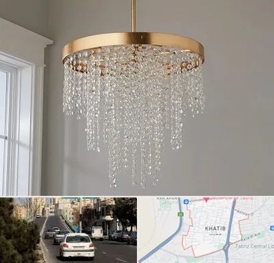 لوستر کریستالی در خطیب تبریز