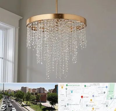 لوستر کریستالی در شهرک آزمایش 