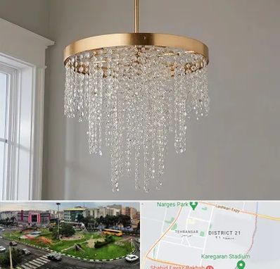 لوستر کریستالی در تهرانسر 