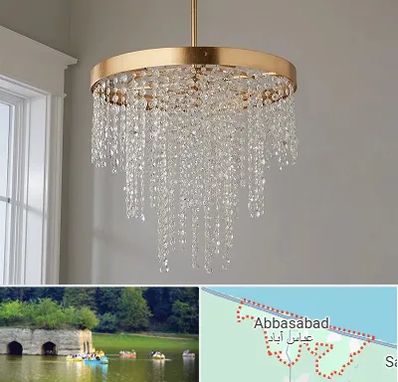 لوستر کریستالی در عباس آباد