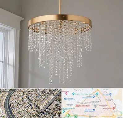 لوستر کریستالی در شهرک غرب مشهد