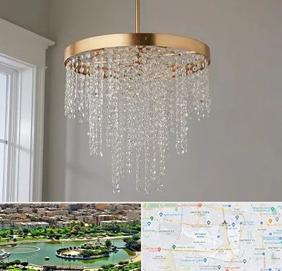 لوستر کریستالی در منطقه 9 تهران 