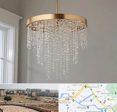 لوستر کریستالی در کوی وحدت شیراز