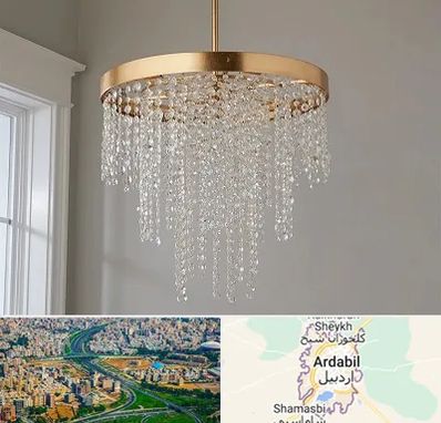 لوستر کریستالی در اردبیل